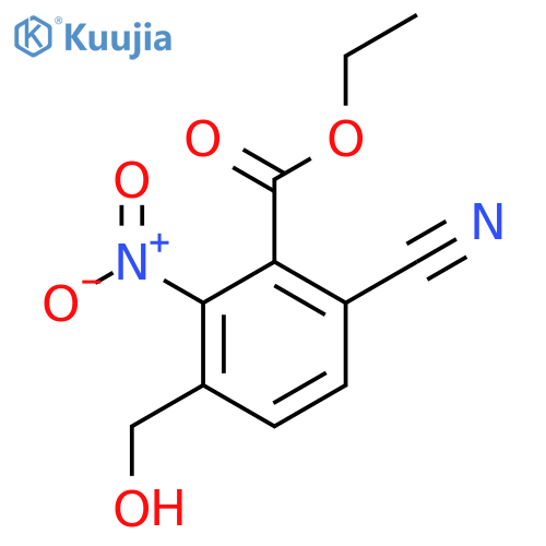 Ethyl 6-cyano-3-hydroxymethyl-2-nitrobenzoate structure