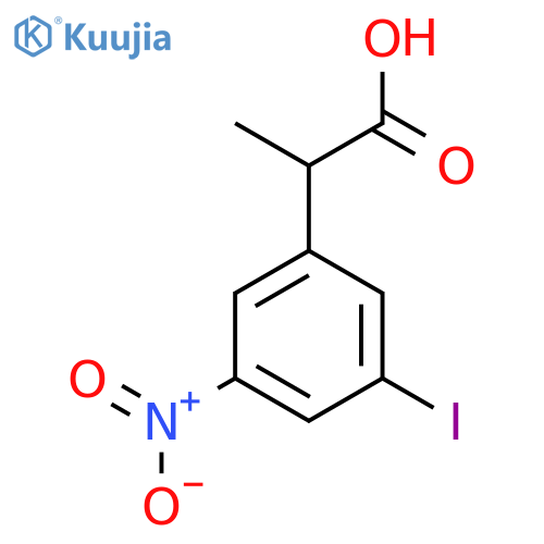 3-Iodo-5-nitrophenylpropanoic acid structure