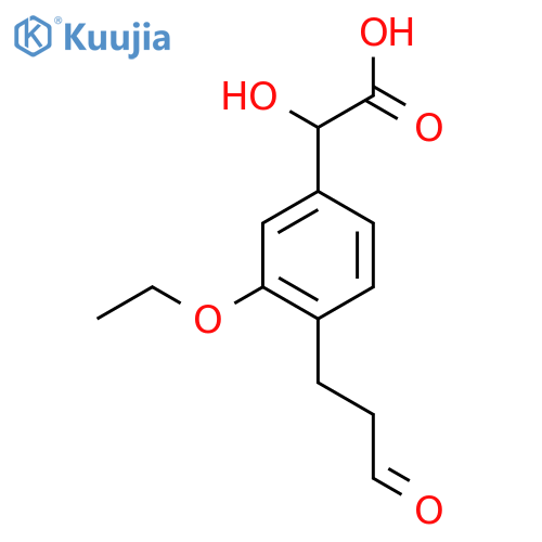 3-Ethoxy-4-(3-oxopropyl)mandelic acid structure