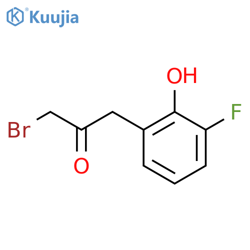 1-Bromo-3-(3-fluoro-2-hydroxyphenyl)propan-2-one structure