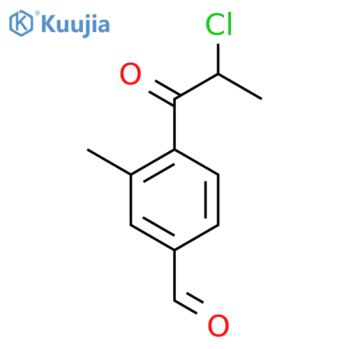 4-(2-Chloropropanoyl)-3-methylbenzaldehyde structure