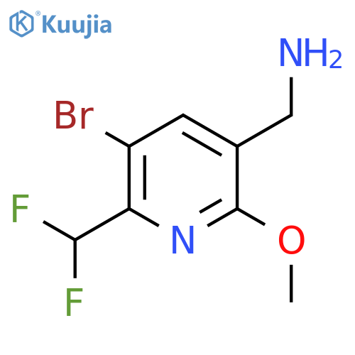 3-(Aminomethyl)-5-bromo-6-(difluoromethyl)-2-methoxypyridine structure