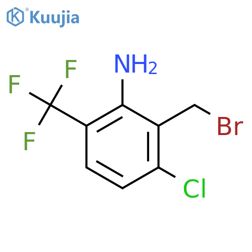 2-Amino-6-chloro-3-(trifluoromethyl)benzyl bromide structure