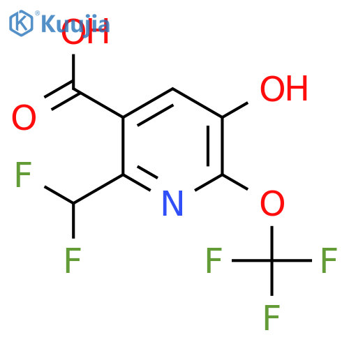 2-(Difluoromethyl)-5-hydroxy-6-(trifluoromethoxy)pyridine-3-carboxylic acid structure