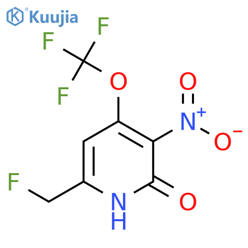 6-(Fluoromethyl)-2-hydroxy-3-nitro-4-(trifluoromethoxy)pyridine structure
