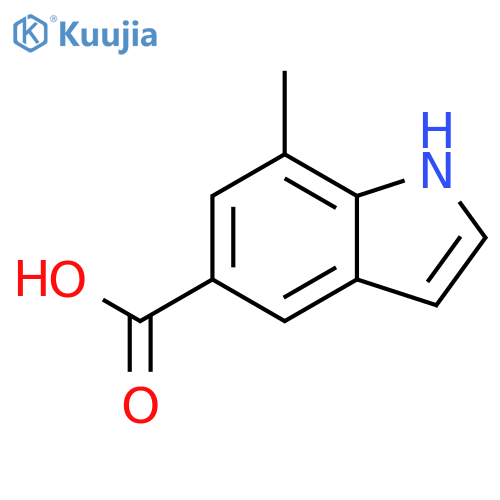 7-methyl-1H-Indole-5-carboxylic acid structure
