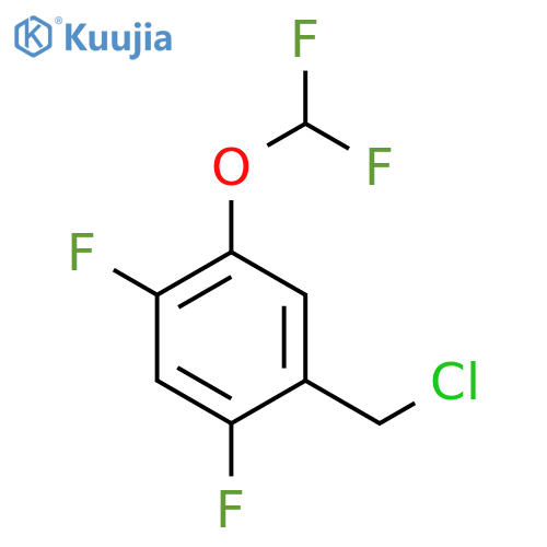 2,4-Difluoro-5-(difluoromethoxy)benzyl chloride structure