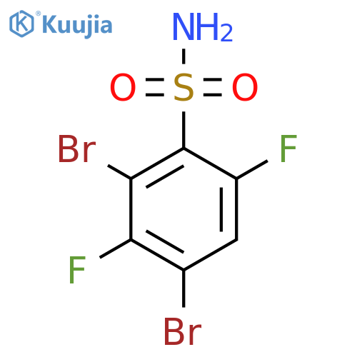2,4-Dibromo-3,6-difluorobenzenesulfonamide structure