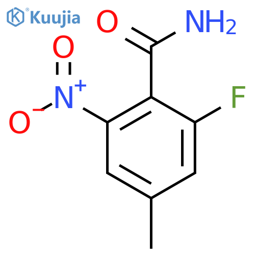 2-Fluoro-4-methyl-6-nitrobenzamide structure