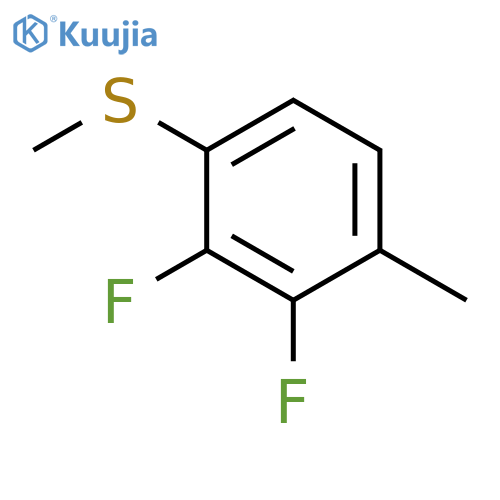 Benzene, 2,3-difluoro-1-methyl-4-(methylthio)- structure