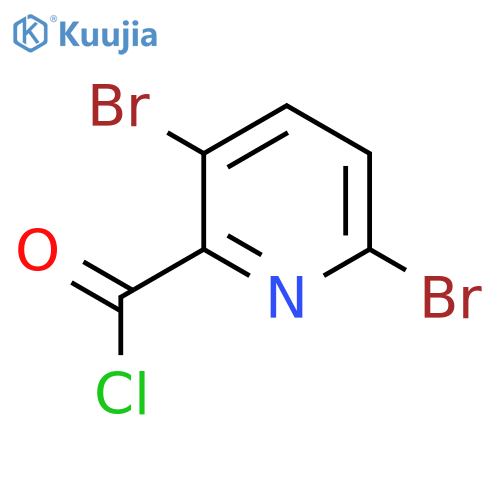 3,6-Dibromopyridine-2-carbonyl chloride structure