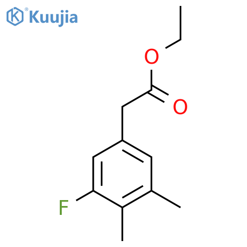 Ethyl 3,4-dimethyl-5-fluorophenylacetate structure