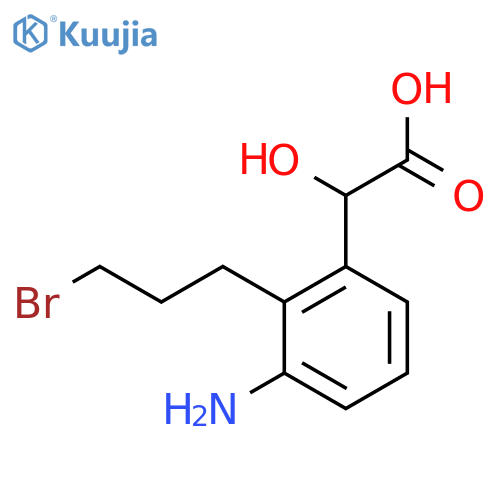 3-Amino-2-(3-bromopropyl)mandelic acid structure