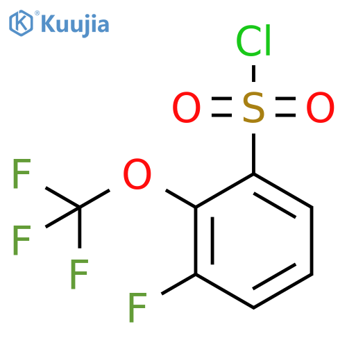 3-Fluoro-2-(trifluoromethoxy)benzenesulfonylchloride structure