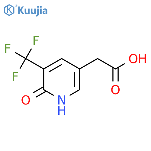 2-Hydroxy-3-(trifluoromethyl)pyridine-5-acetic acid structure