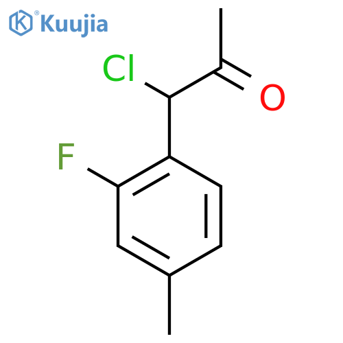 1-Chloro-1-(2-fluoro-4-methylphenyl)propan-2-one structure