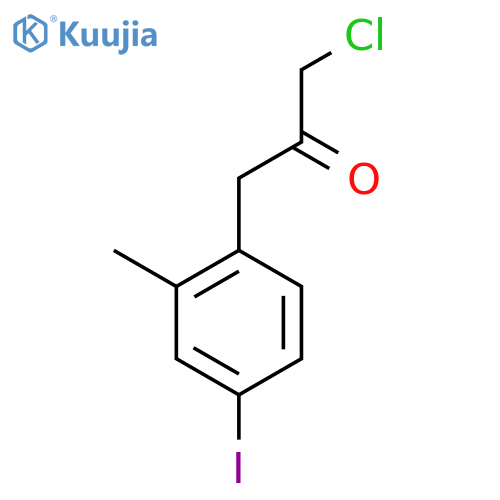 1-Chloro-3-(4-iodo-2-methylphenyl)propan-2-one structure
