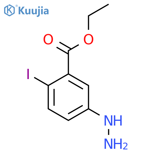 Ethyl 5-hydrazinyl-2-iodobenzoate structure
