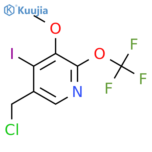 5-(Chloromethyl)-4-iodo-3-methoxy-2-(trifluoromethoxy)pyridine structure