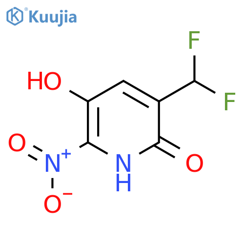 3-(Difluoromethyl)-2,5-dihydroxy-6-nitropyridine structure