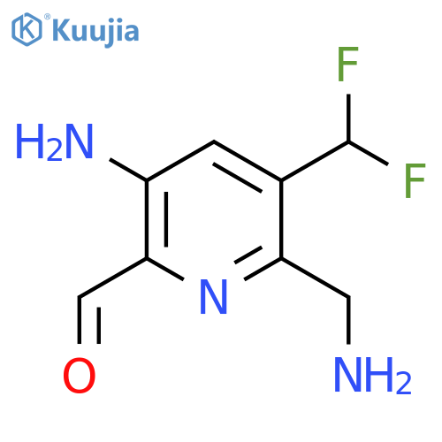 5-Amino-2-(aminomethyl)-3-(difluoromethyl)pyridine-6-carboxaldehyde structure