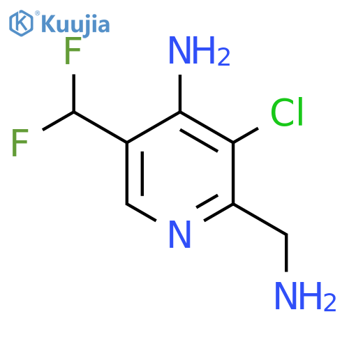 4-Amino-2-(aminomethyl)-3-chloro-5-(difluoromethyl)pyridine structure