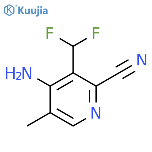 4-Amino-2-cyano-3-(difluoromethyl)-5-methylpyridine structure