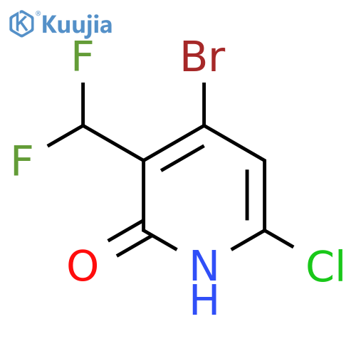 4-Bromo-6-chloro-3-(difluoromethyl)-2-hydroxypyridine structure