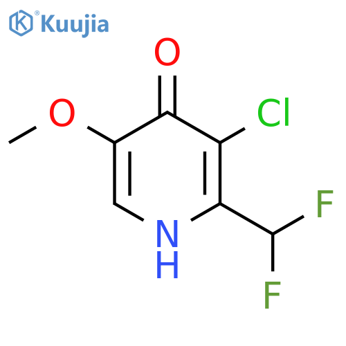 3-Chloro-2-(difluoromethyl)-4-hydroxy-5-methoxypyridine structure