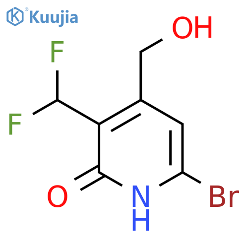 6-Bromo-3-(difluoromethyl)-2-hydroxypyridine-4-methanol structure