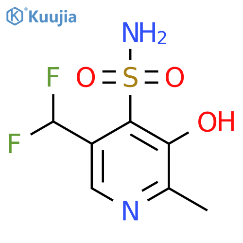 5-(Difluoromethyl)-3-hydroxy-2-methylpyridine-4-sulfonamide structure