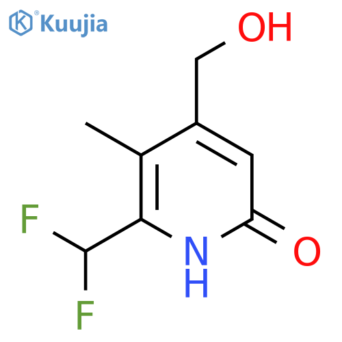 2-(Difluoromethyl)-6-hydroxy-3-methylpyridine-4-methanol structure