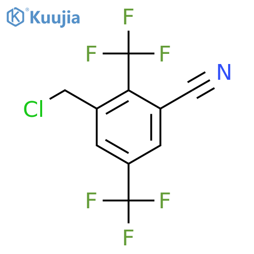 2,5-Bis(trifluoromethyl)-3-cyanobenzyl chloride structure