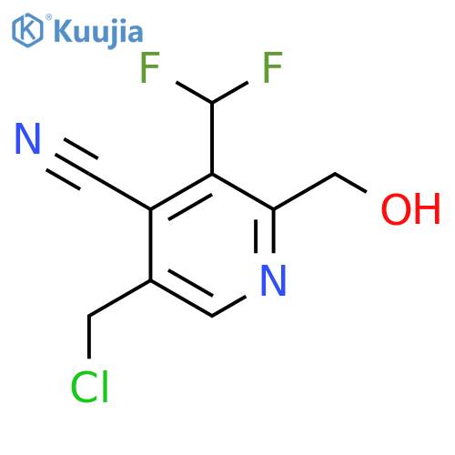 5-(Chloromethyl)-4-cyano-3-(difluoromethyl)pyridine-2-methanol structure
