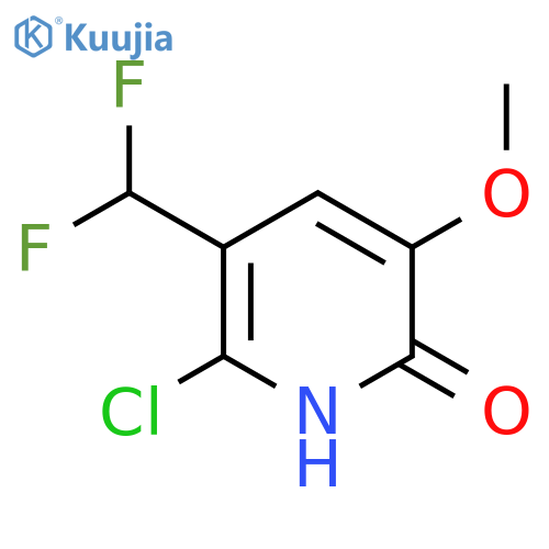 2-Chloro-3-(difluoromethyl)-6-hydroxy-5-methoxypyridine structure