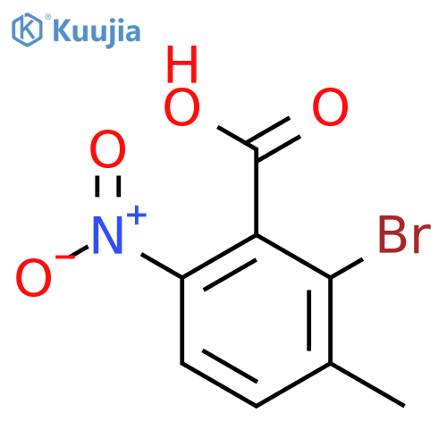 2-Bromo-3-methyl-6-nitrobenzoic acid structure