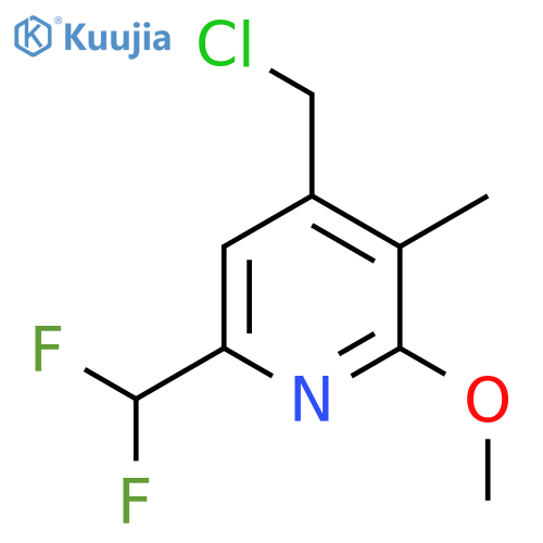 4-(Chloromethyl)-6-(difluoromethyl)-2-methoxy-3-methylpyridine structure