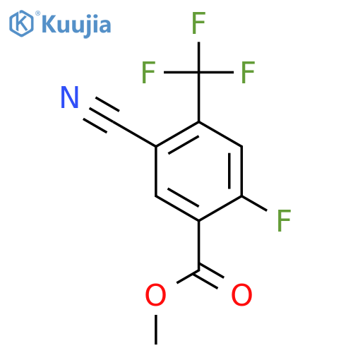Methyl 5-cyano-2-fluoro-4-(trifluoromethyl)benzoate structure