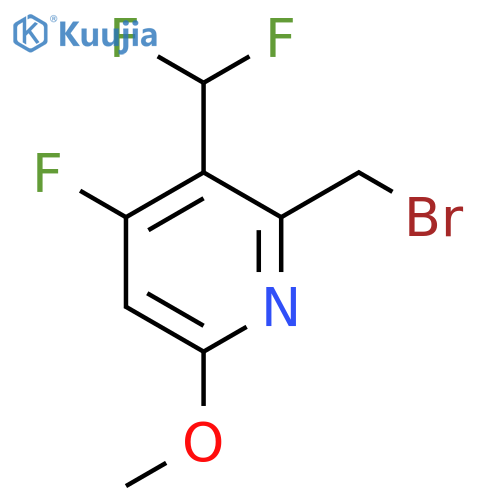 2-(Bromomethyl)-3-(difluoromethyl)-4-fluoro-6-methoxypyridine structure