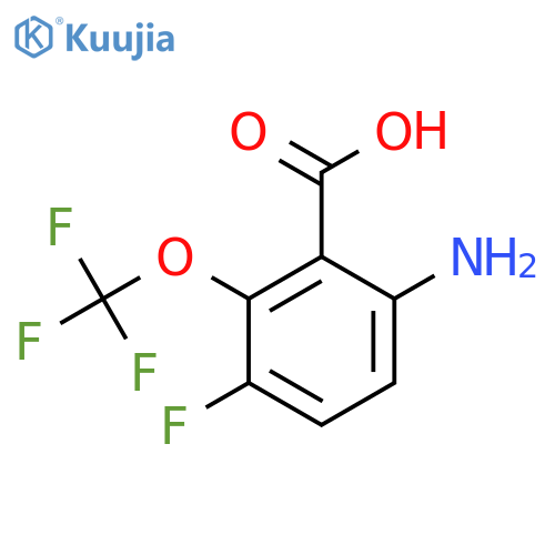 6-Amino-3-fluoro-2-(trifluoromethoxy)benzoic acid structure