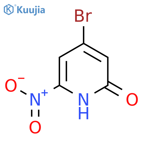 4-Bromo-2-hydroxy-6-nitropyridine structure
