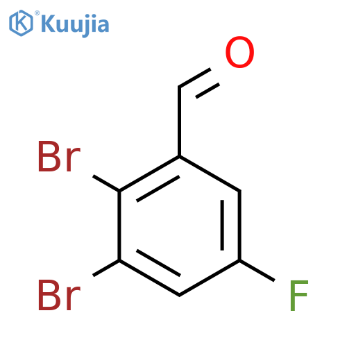 2,3-Dibromo-5-fluorobenzaldehyde structure