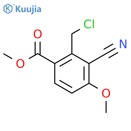 Methyl 2-chloromethyl-3-cyano-4-methoxybenzoate structure