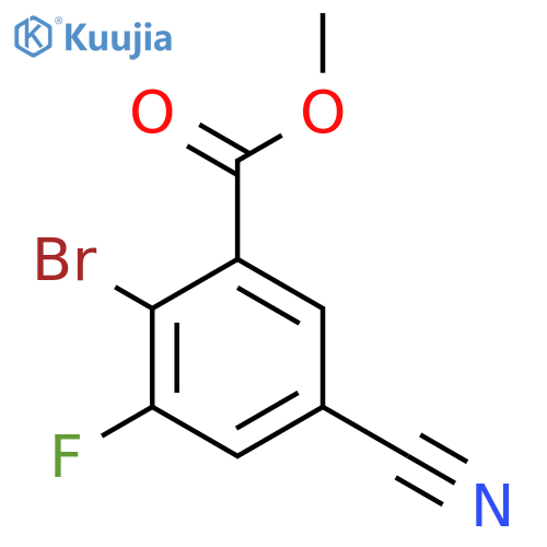Methyl 2-bromo-5-cyano-3-fluorobenzoate structure