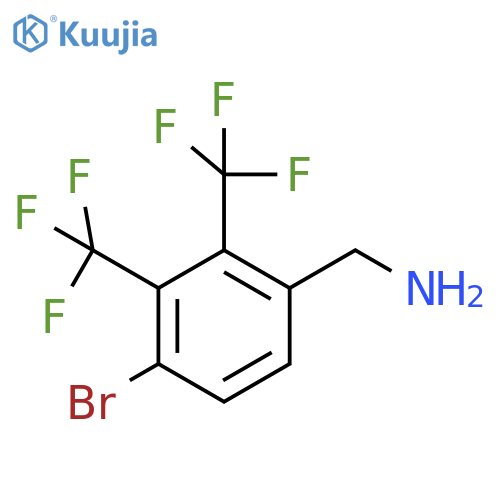 2,3-Bis(trifluoromethyl)-4-bromobenzylamine structure