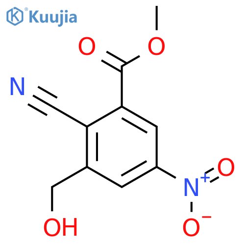 Methyl 2-cyano-3-hydroxymethyl-5-nitrobenzoate structure