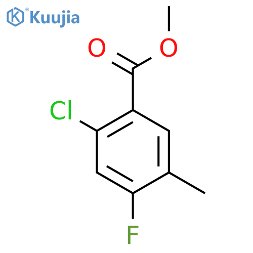 Methyl 2-chloro-4-fluoro-5-methylbenzoate structure