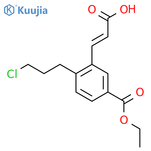 Ethyl 3-(2-carboxyvinyl)-4-(3-chloropropyl)benzoate structure