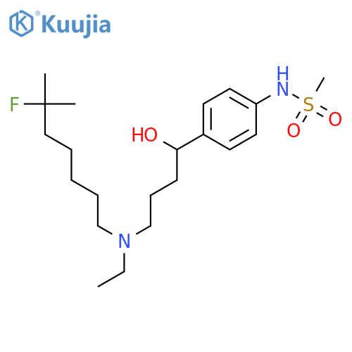 Methanesulfonamide,N-[4-[(1S)-4-[ethyl(6-fluoro-6-methylheptyl)amino]-1-hydroxybutyl]phenyl]- structure