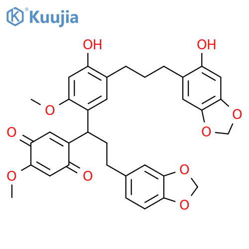 Combrequinone B; 6'''-Hydroxy, 3',3'''-di-O-de-Me, 3',4':3''',4'''-bis(methylene) ether structure